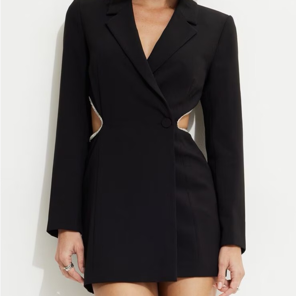 Dynamite Open Back Rhinestone Romper
